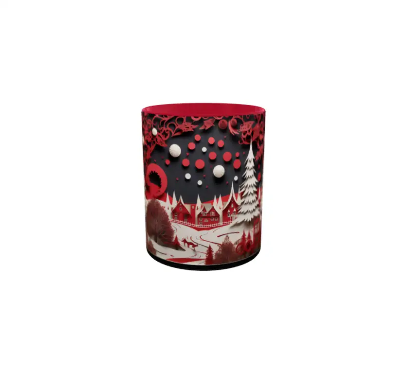 Iarna decor, cana din ceramica, 330ml, model cgs1799v